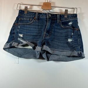 Abercrombie & Fitch - Low Rise Ripped Jean Shorts